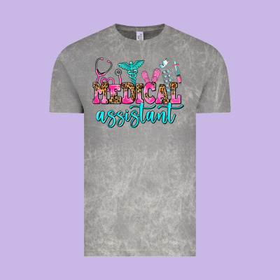Medical Assistant Vintage Tee Designed By Adodesignshop