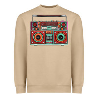Mushroom Boombox Heavyweight Sweatshirt - FaDigitalArtStudio