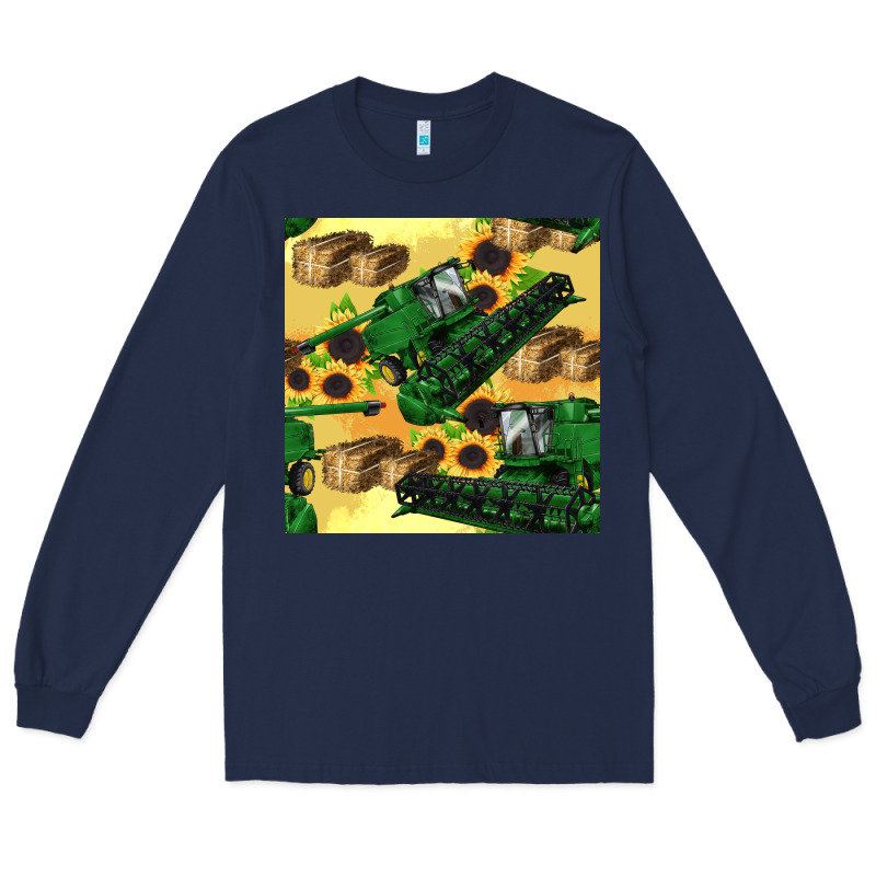 Harvester Seamless Pattern Long Sleeve Tee by BundleAndBundleShop | Teevron