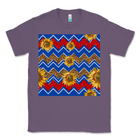 Lavender 4th of july sunflower seamless  pattern Classic Tee - BundleAndBundleShop