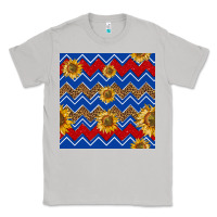 Moon Dust 4th of july sunflower seamless  pattern Classic Tee - BundleAndBundleShop