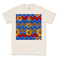 Natural 4th of july sunflower seamless  pattern Classic Tee - BundleAndBundleShop