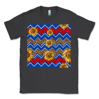Smoke 4th of july sunflower seamless  pattern Classic Tee - BundleAndBundleShop