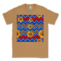 Toasted Coconut 4th of july sunflower seamless  pattern Classic Tee - BundleAndBundleShop