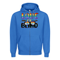 True Royal love is blind Zipper Hoodie - MaliasSmallBusiness