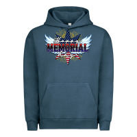 Pigment Midnight Navy happy memorial day Urban Hoodie - HowdyJamesFarm