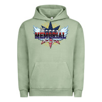 Pigment Oil Green happy memorial day Urban Hoodie - HowdyJamesFarm