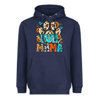 Navy fur mama Heavyweight Hoodie - MaliasSmallBusiness
