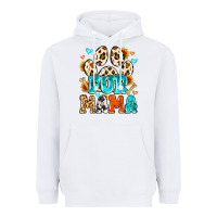 White fur mama Heavyweight Hoodie - MaliasSmallBusiness