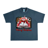 Midnight Navy merry christmas truck snowman Urban Heavy Tee - BarkalooDesign