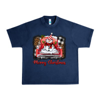 Navy merry christmas truck snowman Urban Heavy Tee - BarkalooDesign