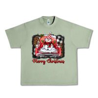 Oil Green merry christmas truck snowman Urban Heavy Tee - BarkalooDesign