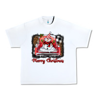 White merry christmas truck snowman Urban Heavy Tee - BarkalooDesign