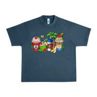 Midnight Navy dominican republic coffee cups Urban Heavy Tee - AdoDesignShop