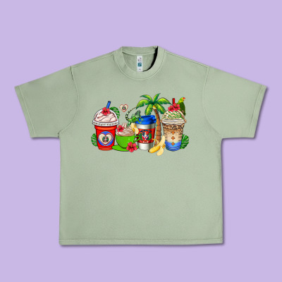 Dominican Republic Coffee Cups Urban Heavy Tee Designed By Adodesignshop