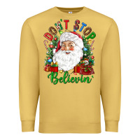 Antique Gold Don't stop believin' Premium Sweatshirt - NancyCooperArtShop