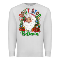 Dove Grey Don't stop believin' Premium Sweatshirt - NancyCooperArtShop