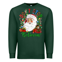 Sports Green Don't stop believin' Premium Sweatshirt - NancyCooperArtShop
