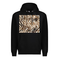 Black brown zebra Premium Hoodie - BarkalooDesign