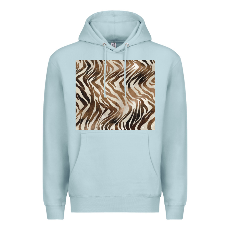 Brown Zebra Premium Hoodie by BarkalooDesign | Teevron