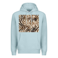 Blue Mist brown zebra Premium Hoodie - BarkalooDesign
