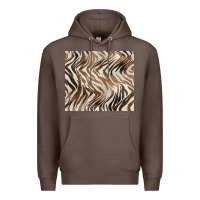 Coffee brown zebra Premium Hoodie - BarkalooDesign