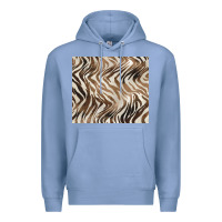 Colony Blue brown zebra Premium Hoodie - BarkalooDesign