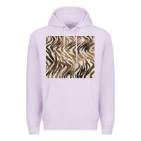 Lilac brown zebra Premium Hoodie - BarkalooDesign