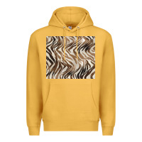 Mustard brown zebra Premium Hoodie - BarkalooDesign