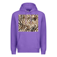 Purple brown zebra Premium Hoodie - BarkalooDesign