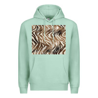 Seafoam brown zebra Premium Hoodie - BarkalooDesign