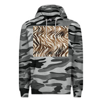Slate Camo brown zebra Premium Hoodie - BarkalooDesign