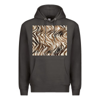 Smoke brown zebra Premium Hoodie - BarkalooDesign