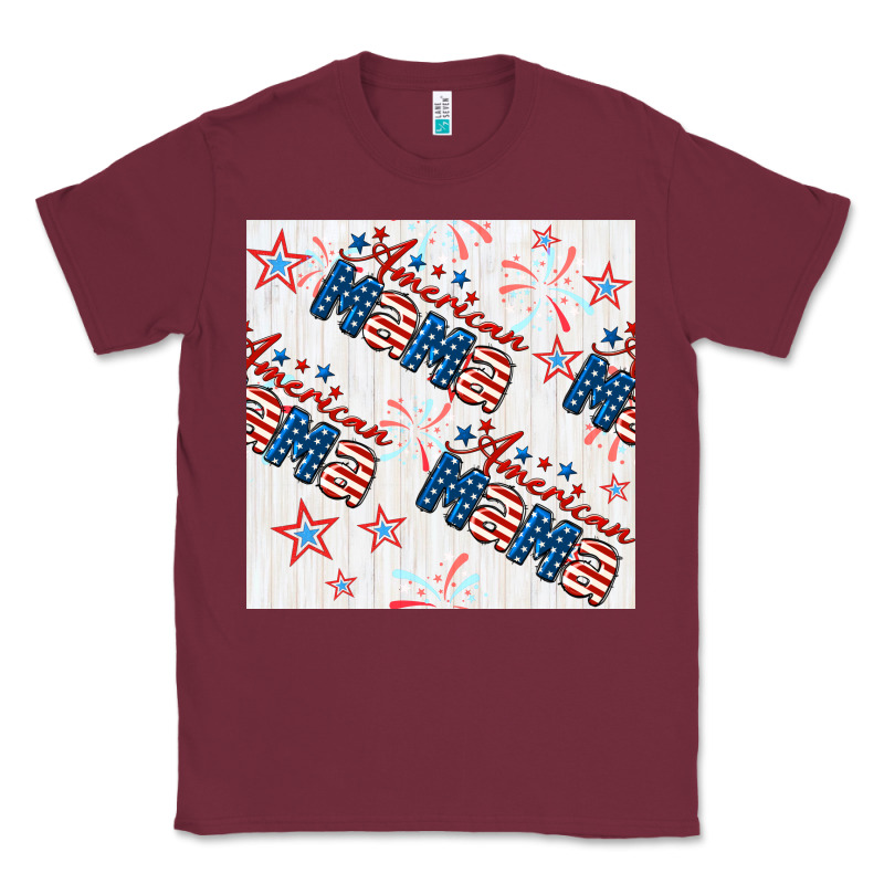 American Mama Seamless Pattern Classic Tee by BundleAndBundleShop | Teevron