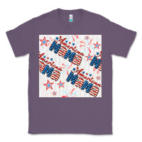 Lavender american mama seamless pattern Classic Tee - BundleAndBundleShop
