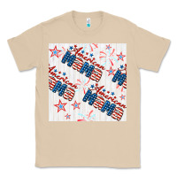Mushroom american mama seamless pattern Classic Tee - BundleAndBundleShop