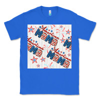True Royal american mama seamless pattern Classic Tee - BundleAndBundleShop