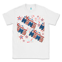 White american mama seamless pattern Classic Tee - BundleAndBundleShop