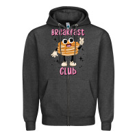 Charcoal Heather breakfast club Zipper Hoodie - MaliasSmallBusiness