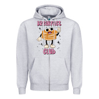 Heather Grey breakfast club Zipper Hoodie - MaliasSmallBusiness