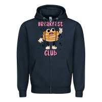 Navy breakfast club Zipper Hoodie - MaliasSmallBusiness