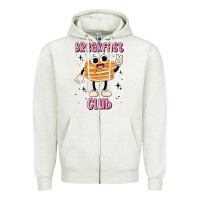 Oatmeal Heather breakfast club Zipper Hoodie - MaliasSmallBusiness
