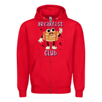 Red breakfast club Zipper Hoodie - MaliasSmallBusiness