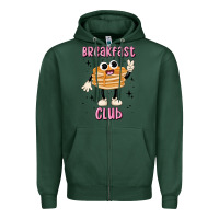 Sports Green breakfast club Zipper Hoodie - MaliasSmallBusiness