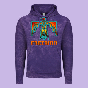 Thunderbird Freebird Vintage Hoodie Designed By Jahusdesignshop