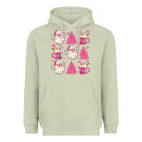 Matcha retro doodle pink christmas Heavyweight Hoodie - MaliasSmallBusiness