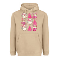 Mushroom retro doodle pink christmas Heavyweight Hoodie - MaliasSmallBusiness