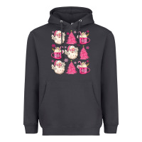 Smoke retro doodle pink christmas Heavyweight Hoodie - MaliasSmallBusiness