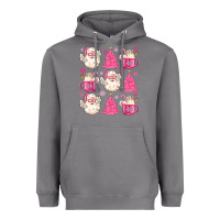 Storm retro doodle pink christmas Heavyweight Hoodie - MaliasSmallBusiness