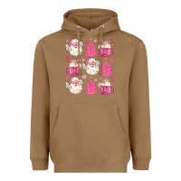 Toasted Coconut retro doodle pink christmas Heavyweight Hoodie - MaliasSmallBusiness